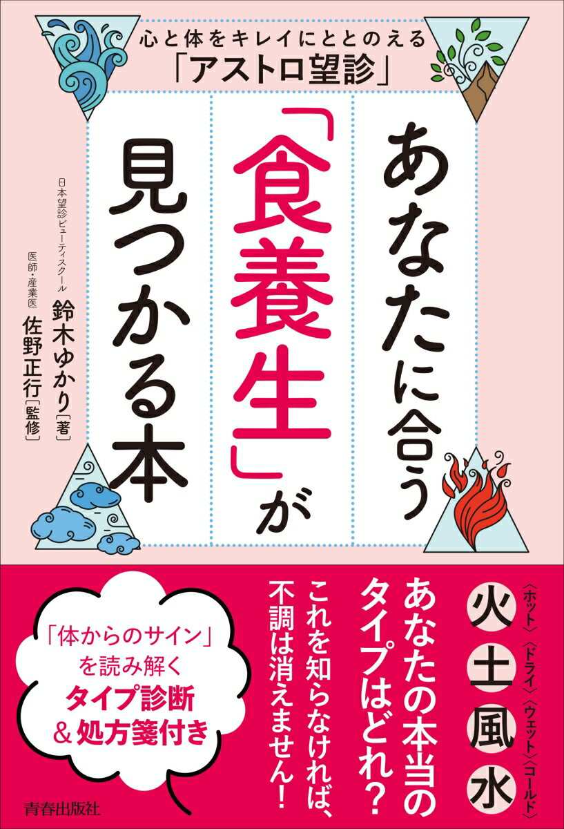 火・土・風・水。あなたの本当のタイプはどれ？これを知らなければ、不調は消えません！「体からのサイン」を読み解くタイプ診断＆処方箋付き。顔と星座をみるだけで、不調の原因と最高のセルフケアがわかる！！