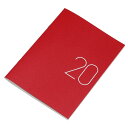 手帳 2020年 マンスリー ダイアリー A5 タイポ レッ...