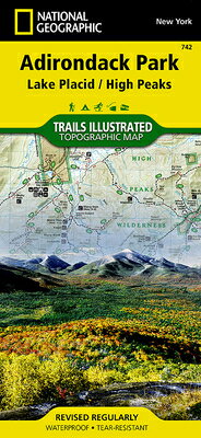 Lake Placid, High Peaks: Adirondack Park Map MAP-LAKE PLACID HIGH PEAKS ADI （National Geographic Trails Illustrated Map） [ National Geographic Maps ]
