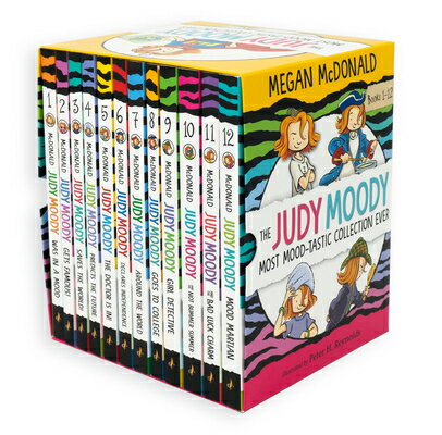 Following the relaunch of the Judy Moody series with a MOOD-tastic new look, this boxed set brings together the first dozen beloved stories in paperback editions. Illustrations.