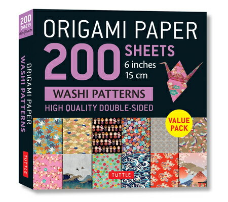 ORIGAMI PAPER 200 SHEEETS WASHI PATTERNS