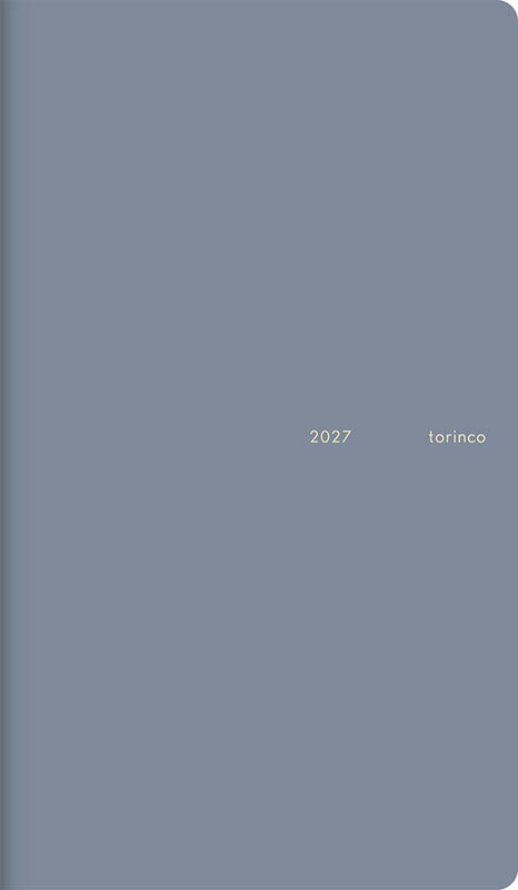 2027年 手帳 1月始まり No.521 torinco(R) 3 [ネイビーグレー]高橋書店 手帳判 マンスリー