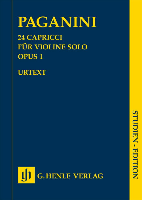 【輸入楽譜】パガニーニ, Nicolo: 24のカプリス Op.1/原典版/Barbieri, Herttrich & Cantu編: スタディ・スコア