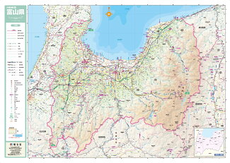 スクリーンマップ 分県地図 富山県の表紙