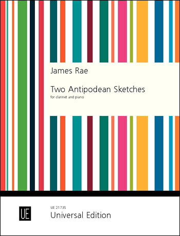 【輸入楽譜】ラエ, James: クラリネットとピアノのための「2つの地球の反対側のスケッチ」