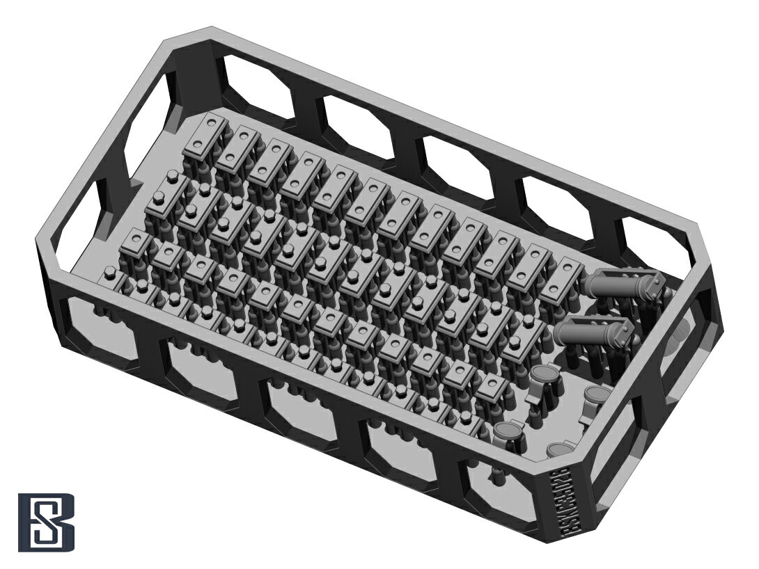 1/35 WWII ドイツ キングタイガー/ヤークトタイガー サイドスカートブラケット/車間表示灯/反射灯セット(2両分入) 【BSKC35026】 (プラモデル)