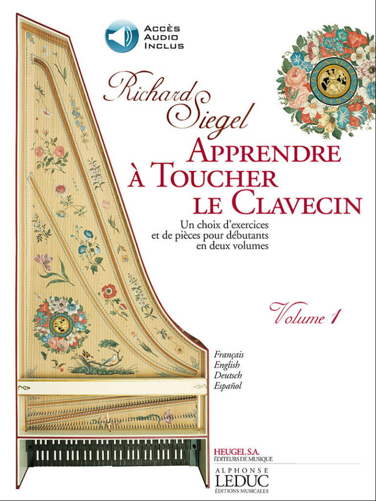 【輸入楽譜】ジーゲル, Richard: APPRENDRE A TOUCHER LE CLAVECIN 1: オーディオ・オンライン・アクセスコード付