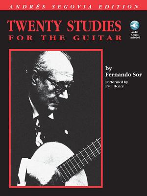 20 studies for the classical guitar written by Beethoven's contemporary, Fernando Sor, revised, edited and fingered by the great classical guitarist Andres Segovia. These essential repertoire pieces continue to be used by teachers and students to build solid classical technique. Features a 50-minute demonstration CD.