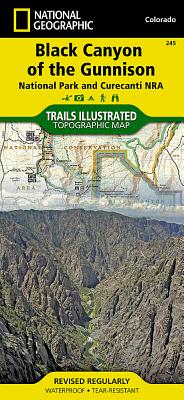 This two-sided map includes Black Canyon National Park in its entirety, and Gunnison Gorge Wilderness, and portions of Gunnison Gorge National Conservation Area. South Rim trails include Rim Rock Trail, Uplands Trail, Oak Flat Loop, Cedar Point Trail, and Warner Point Trail. The North Rim trails include Chasm View Trail, North Vista Trail, and Deadhorse Trail. Campgounds, fishing spots, overlooks, view points, visitor centers, and cultural sites thoughout the park are shown, as well as rapids and ratings along the Gunnison River. Includes UTM grids for use with your GPS unit.