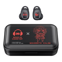 グルーヴコースター×沙花叉クロヱ ワイヤレスイヤホン GROOVE COASTER × SAKAMATA CHLOE Wireless Earphones 【IPX5防滴性能／CVC8．0ノイズキャンセリング／Bluetooth ver．5．2】