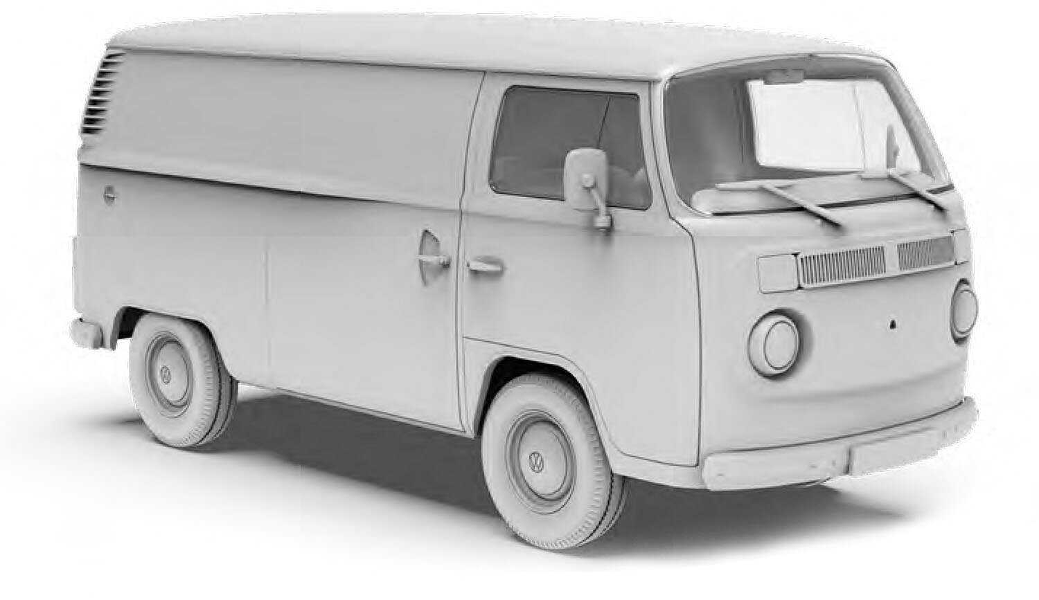 楽天ブックスの1/35 1972 ワンボックスカー 商用バン 【AK35025】 (プラモデル)｜アングル2