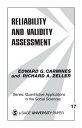 Reliability and Validity Assessment RELIABILITY VALIDITY ASSESSM （Quantitative Applications in the Social Sciences） Edward G. Carmines