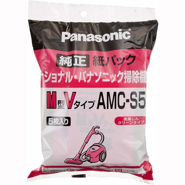 Panasonic 交換用 紙パック（M型Vタイプ）（5枚入り） AMC-S5