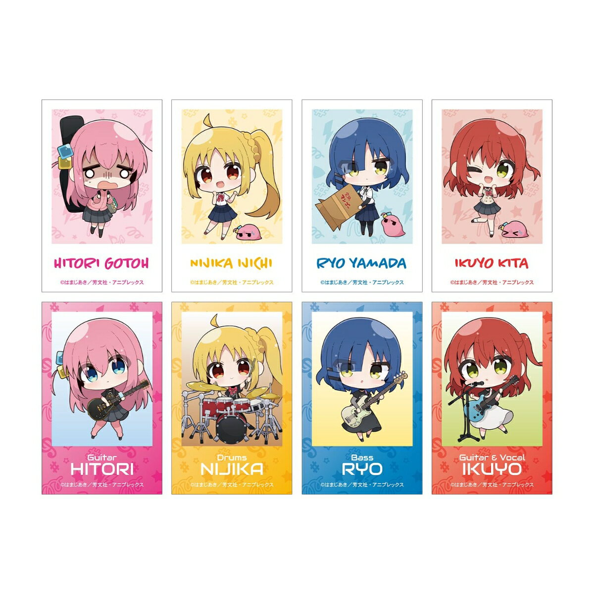 アニメ「ぼっち・ざ・ろっく！」むーらんさんイラスト 制服ver.&ライブ衣装ver. トレーディングイラストカード(BOX＝8個)
