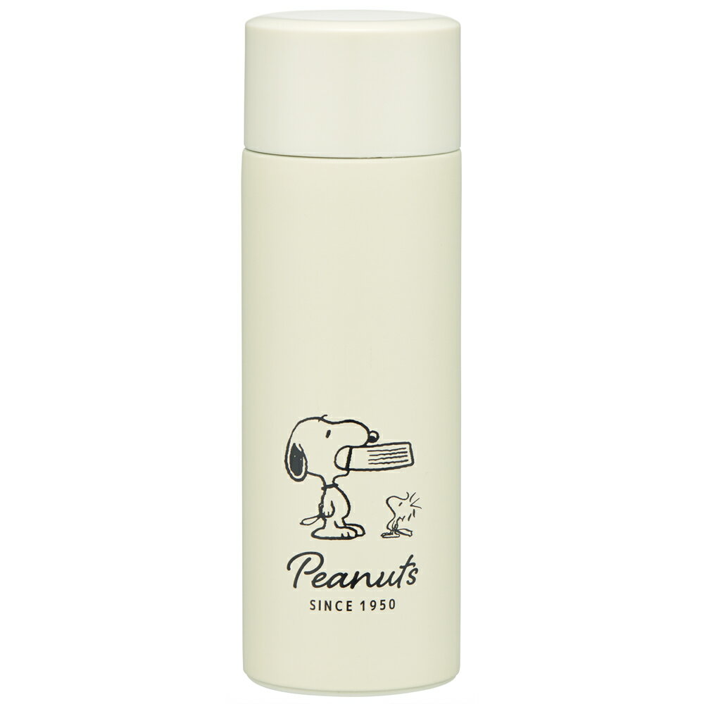 SNOOPY スヌーピー バッジ　水筒 120ml ポケットサイズ ステンレス保温マグ おくすり ボトル