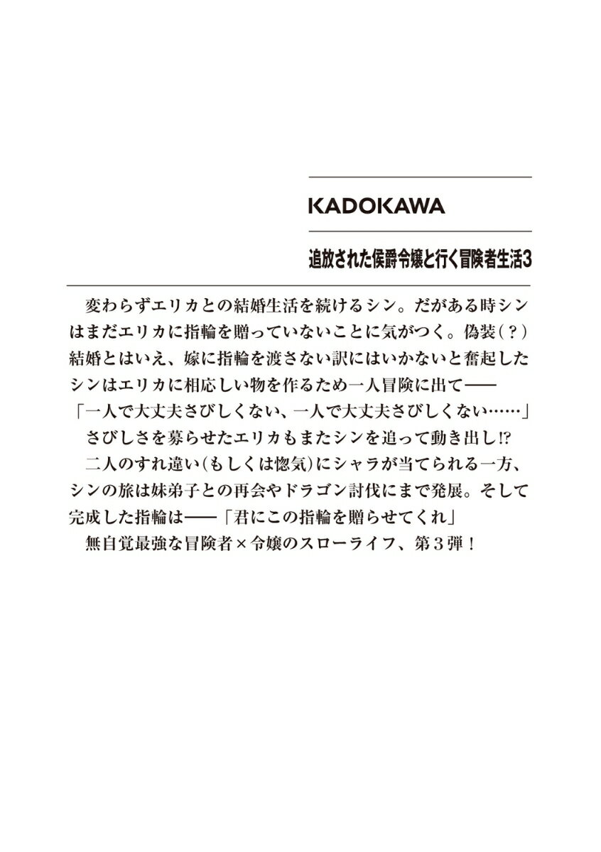 追放された侯爵令嬢と行く冒険者生活3 （ファンタジア文庫） [ たけすぃ ] 3