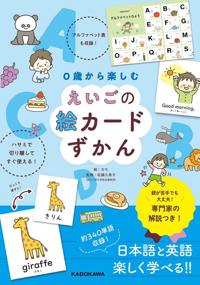 約３４０単語収録！日本語と英語楽しく学べる！！親が苦手でも大丈夫！専門家の解説つき！