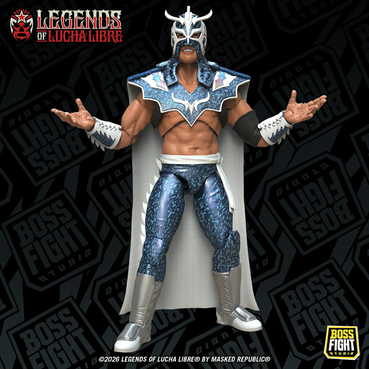 レジェンド・オブ・ルチャリブレ/ ウルティモ・ドラゴン 1/12 アクションフィギュア ホログラフィック・デコ ver. (フィギュア)