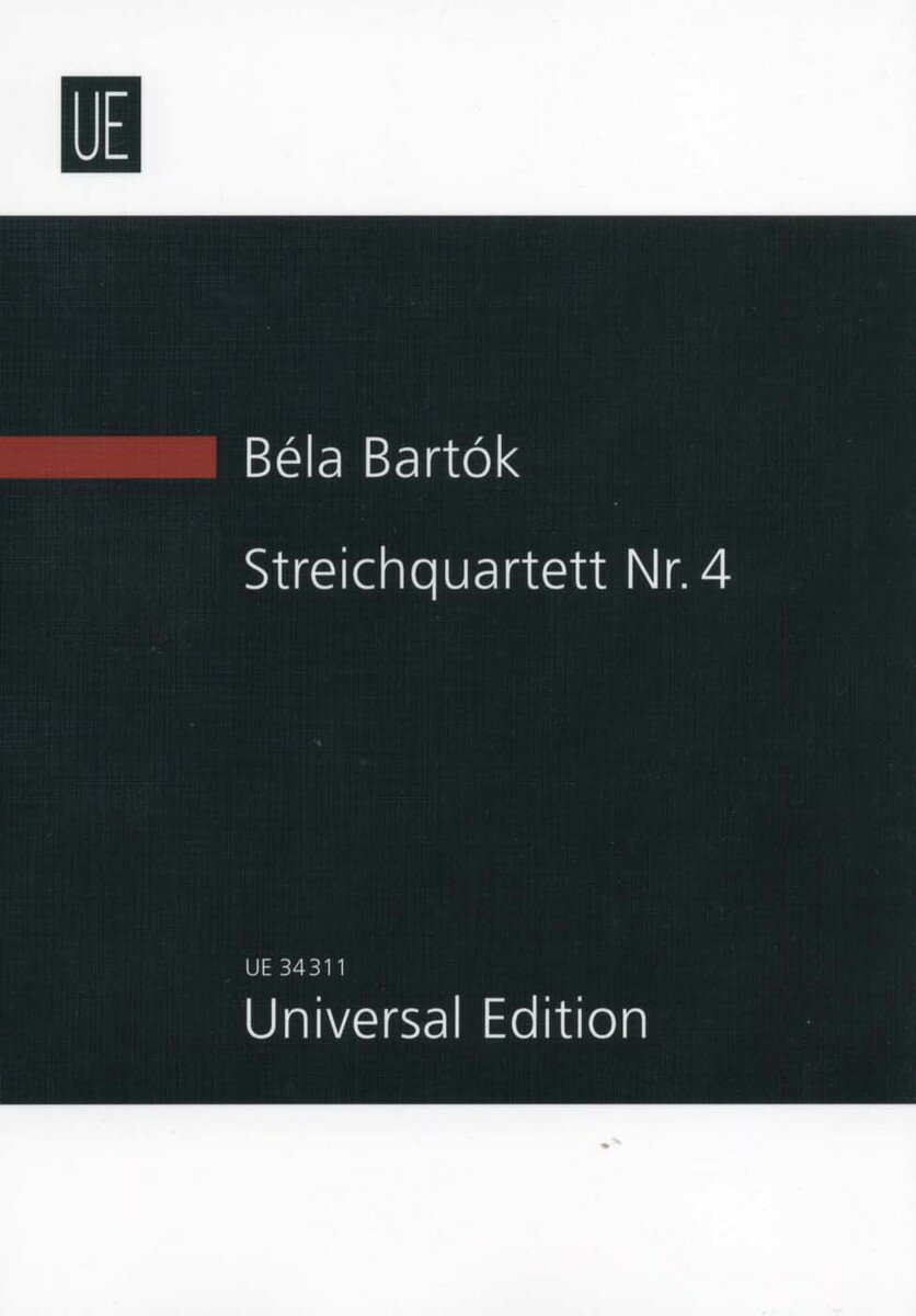 【輸入楽譜】バルトーク, Bela: 弦楽四重奏曲 第4番