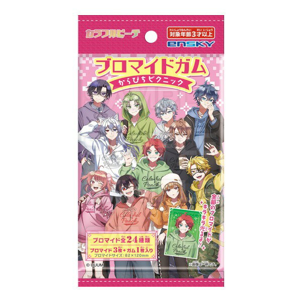 カラフルピーチ ブロマイドガム　からぴちピクニック 【1BOX 20パック入り】