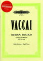 【輸入楽譜】ヴァッカイ, Nicola: イタリア歌曲のための教則本: 高声用: CD付