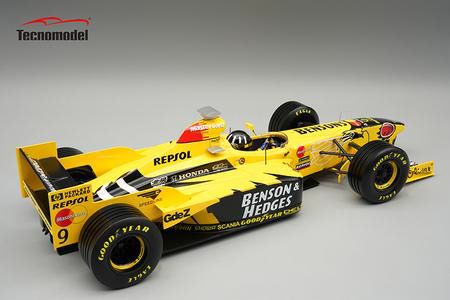 テクノモデル 1/18 ジョーダンホンダ 198 ベルギーGP 1998 優勝車 #9 Damon Hill ドライバーフィギュア付き 【TMD18-426B】 (ミニカー)