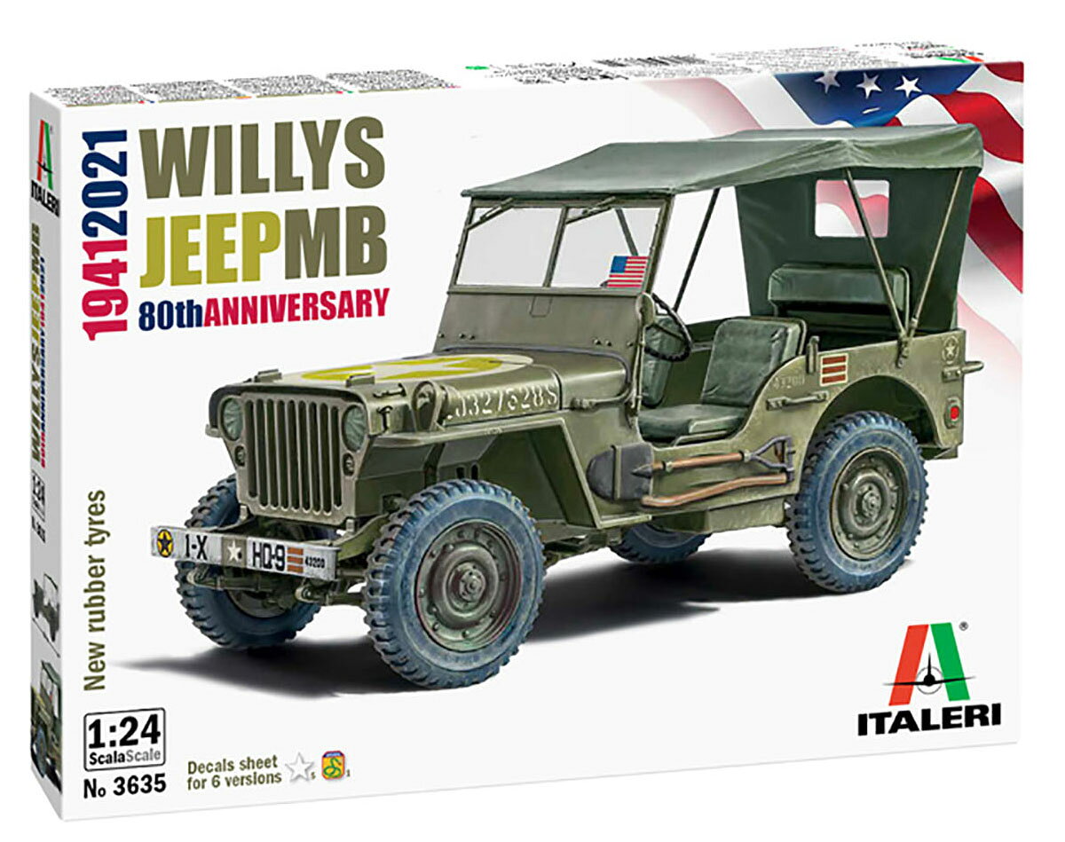 1/24 アメリカ軍 1/4トン 4×4トラック 80周年記念 【IT3635】 (プラモデル)