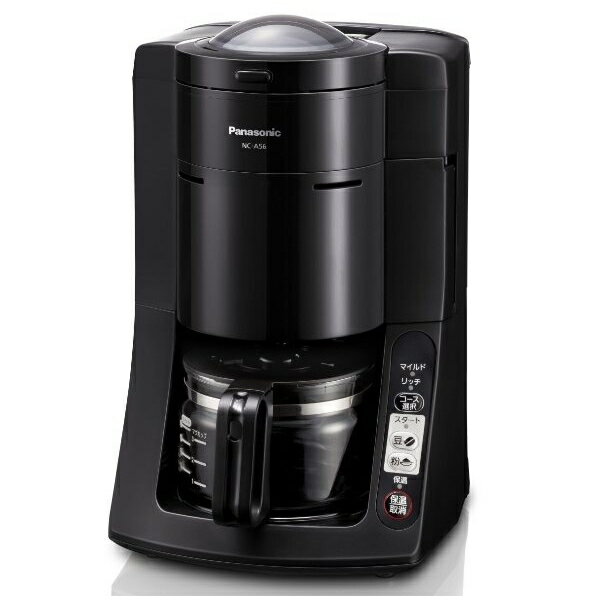 Panasonic 5カップ（670ml） 沸騰浄水コーヒーメーカー （ブラック） NC-A56-K