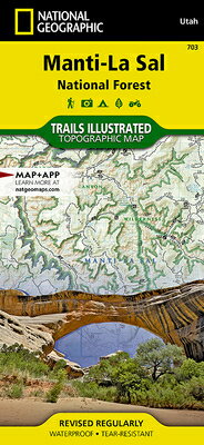 Manti-La Sal National Forest Map MAP-MANTI-LA SAL NATL FOREST M （National Geographic Trails Illustrated Map） [ National Geographic Maps ]