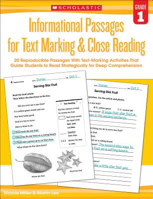 Informational Passages for Text Marking & Close Reading: Grade 1: 20 R...
