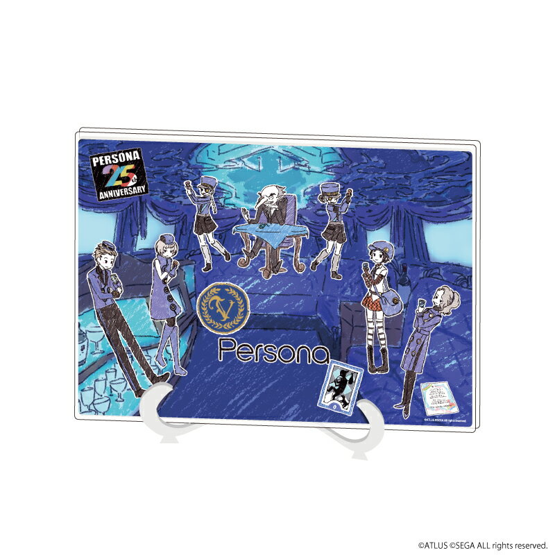 アクリルアートボード(A5サイズ)「ペルソナシリーズ ベルベットルーム」01/集合デザイン(グラフアート)【グッズ】