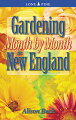 A beautiful perpetual calendar and month-by-month guide to gardening in New England that you can use year to year to keep tarck of your garden's progress.