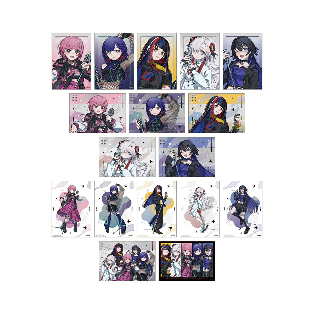 TVアニメ『神椿市建設中。』カジュアルロックver. トレーディングブロマイド(BOX＝17個)