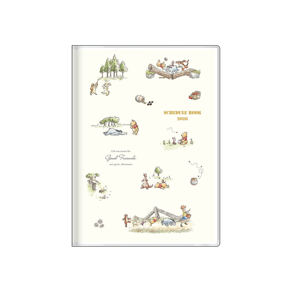 2026　手帳週間B6ストーリーブック　くまのプーさん　チラシ