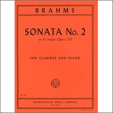 【輸入楽譜】ブラームス, Johannes: クラリネット・ソナタ 第2番 変ホ長調 Op.120/2