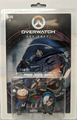 Overwatch Ana and Soldier 76 Comic Book and Backpack Hanger Two-Pack OVERWATCH ANA & SOLDIER 76 ..