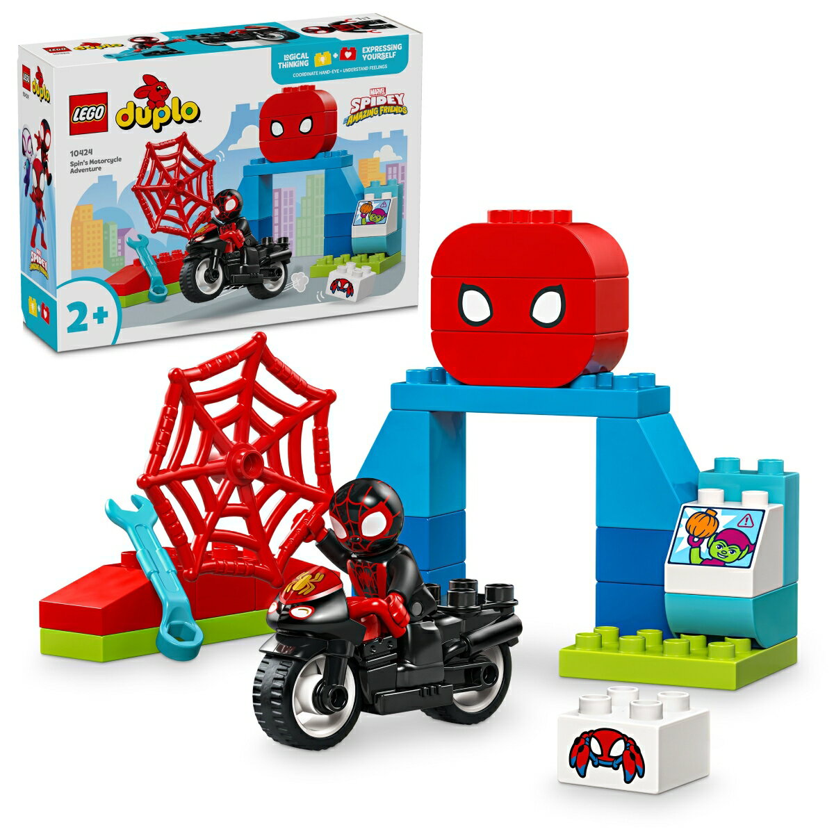 レゴ(LEGO) デュプロ スピンのバイクアドベンチャー 【おもちゃ 玩具 プレゼント 誕生日 ブロック 知育 クリスマス 男の子 女の子 子供 1歳半 2歳 4歳 幼児 ごっこ遊び おままごと ディズニー グッズ 】 10424