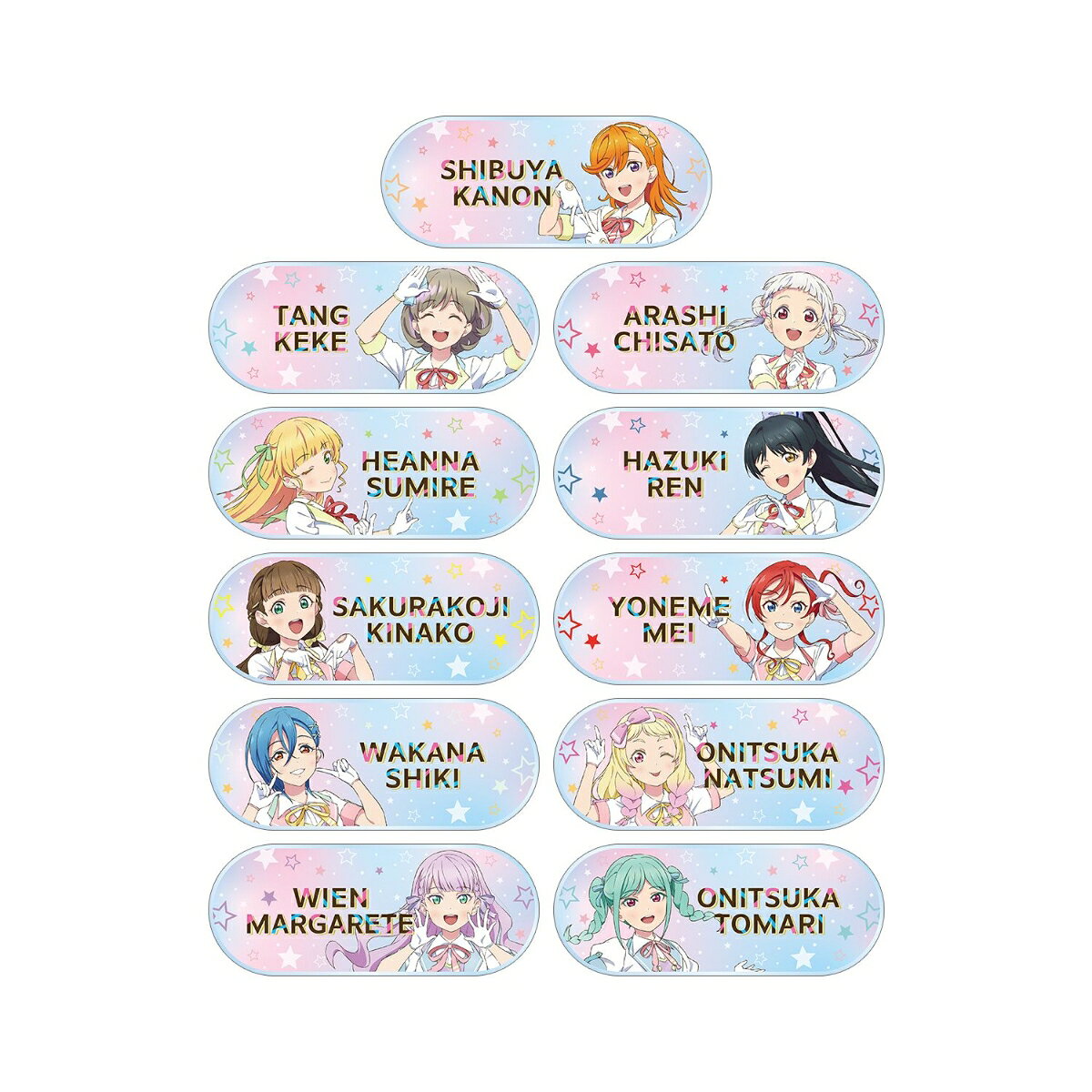 ラブライブ！スーパースター!!描き下ろし MIRACLE NEW STORY ver. トレーディングアクリルネームプレート(BOX＝11個)