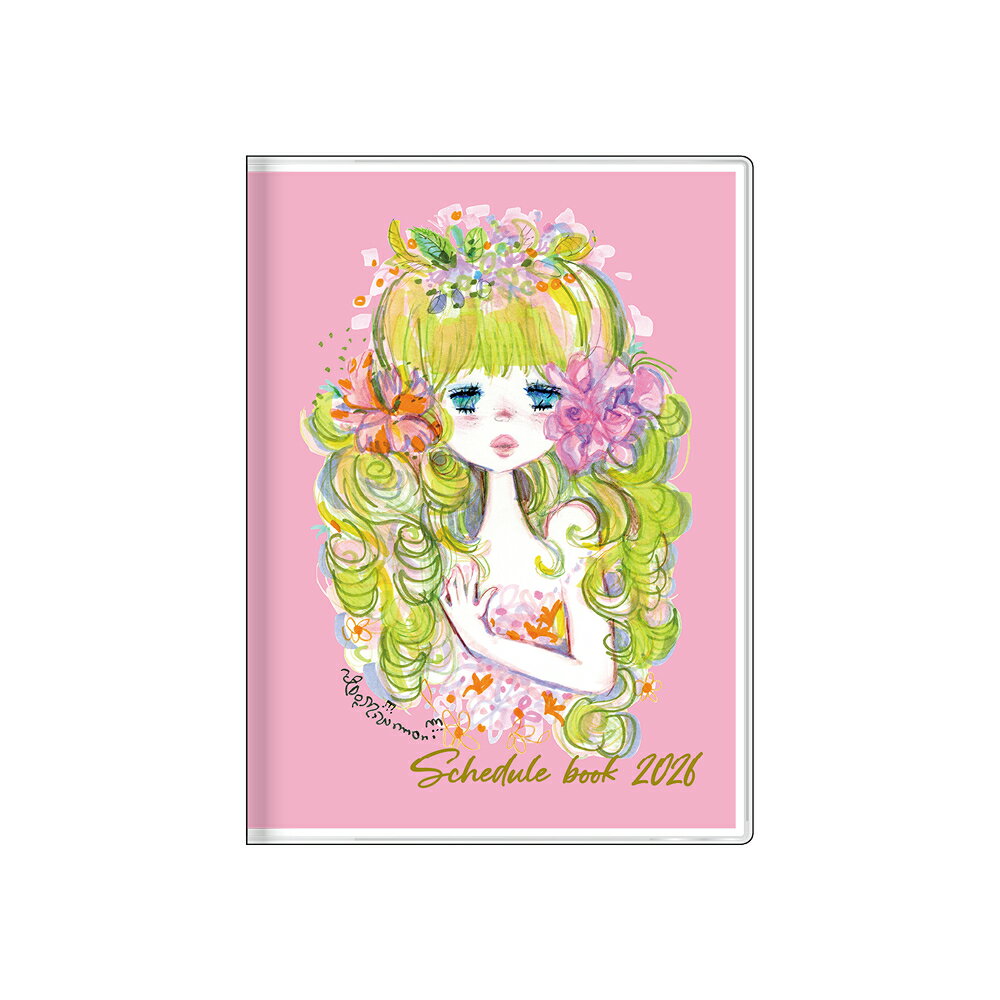 2026　手帳週間B6ストーリーブック　水森亜土　ピンク