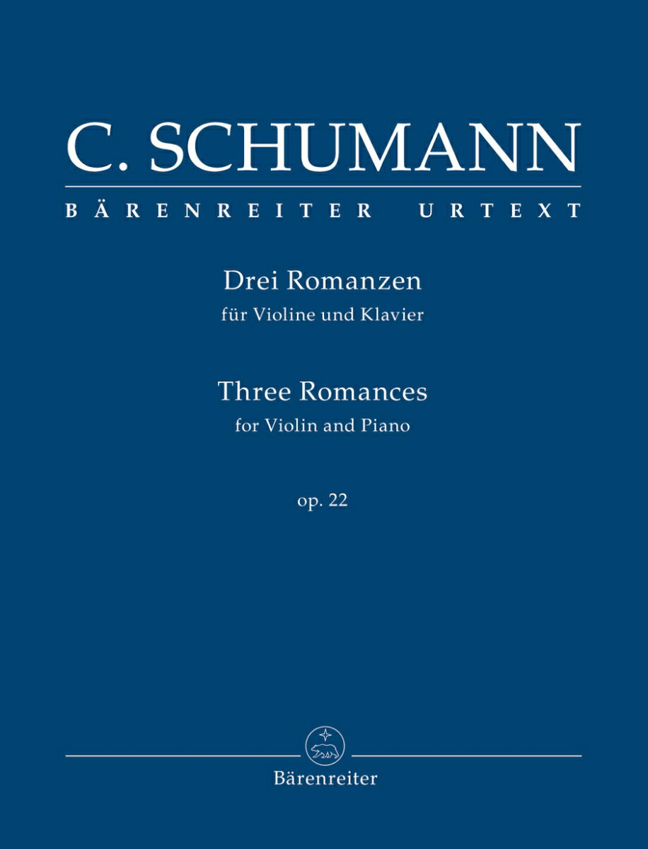 【輸入楽譜】シューマン, Clara: 3つのロマンス Op.22/原典版/Ross編