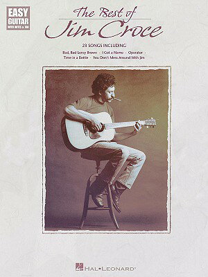Easy arrangements with tab for 23 hits from this gifted singer/songwriter who died before his time. Includes: Age * Bad, Bad Leroy Brown * Big Wheel * Hard Time Losin' Man * I Got a Name * I'll Have to Say I Love You in a Song * Lover's Cross * New York's Not My Home * Operator (That's Not the Way It Feels) * Time in a Bottle * Vespers * Walkin' Back to Georgia * You Don't Mess Around with Jim * and more.