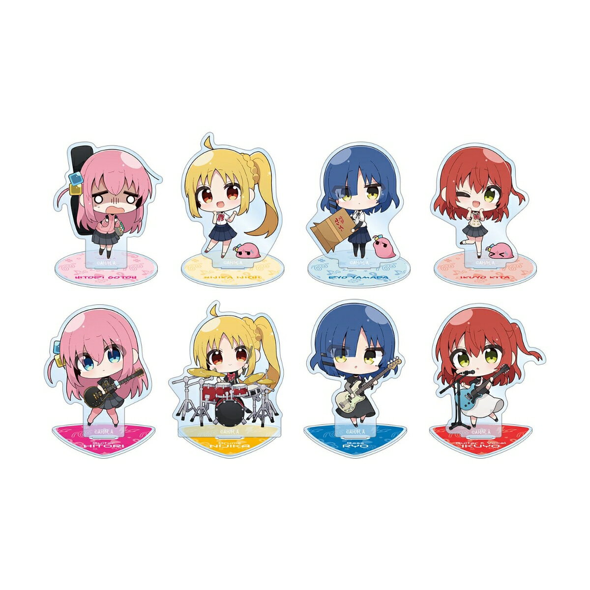 アニメ「ぼっち・ざ・ろっく！」むーらんさんイラスト 制服ver.&ライブ衣装ver. トレーディングアクリルスタンド(BOX＝8個)
