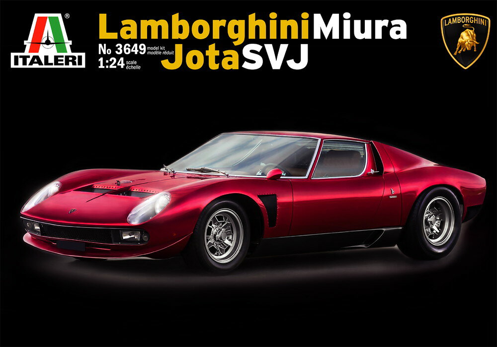 ●スーパーカーの始祖といわれる、ランボルギーニ ミウラをベースに数台が制作されたとされるミウラ SVJ "イオタ"を1/24スケールで再現
●日本語の組み立て説明書をセット 
●パフォーマンスを感じさせるフロントのエアスポイラー、エアアウトレットやヘッドライトのデザインをはじめとするミウラ SVJ "イオタ"ならではのディテールも詳細に再現 
●多くの自動車ファンの人気を集めたスタイルを表現 
●パーツ点数を抑えたエンジンレスの組み立てやすいキット 
●特徴あるデザインをしっかりとモデル化したホイールにトレッドパターンもリアルな幅広いタイヤの組み合わせが力強さを表現 
●室内はバケットシートやダッシュボード、ドア内張なども別パーツでスーパーカーのインテリアを立体的に再現【対象年齢】：【商品サイズ (cm)】(幅）：18.7