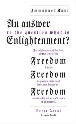 First published in 1784, Kant's immortal essay is now a part of the Penguin Great Ideas series. This series is ideal for readers who want to explore and savor the Great Ideas that have shaped our world.