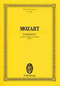 【輸入楽譜】モーツァルト, Wolfgang Amadeus: 交響曲 第29番 イ長調 KV 201: スタディ・スコア