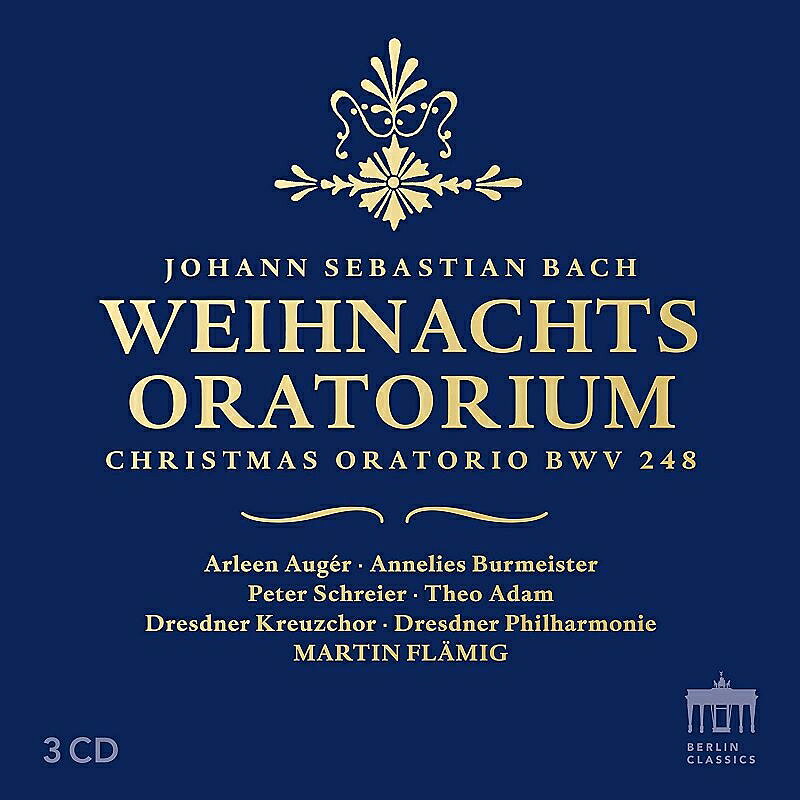 ドレスデン聖十字架合唱団／バッハ：クリスマス・オラトリオ

【収録情報】
● J.S.バッハ：クリスマス・オラトリオ BWV.248

　アーリーン・オジェー（ソプラノ）
　アンネリース・ブルマイスター（アルト）
　ペーター・シュライアー（テノール）
　テオ・アダム（バス）
　ドレスデン聖十字架合唱団
　ドレスデン・フィルハーモニー管弦楽団
　マルティン・フレーミヒ（指揮）

　録音時期：1975-76年
　録音方式：ステレオ（アナログ／セッション）
　2019 Remaster

Powered by HMV
