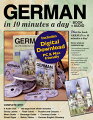GERMAN in 10 minutes a day AUDIO CD is a complete program that immerses the senses - hear, say, see, touch, read and write! This easy-to-use language kit, which includes six CDS, the book "GERMAN in 10 minutes a day," 150 Sticky Labels and bonus study tools, is designed to develop an immediate speaking ability. The focus is on success, practicality and fun.
