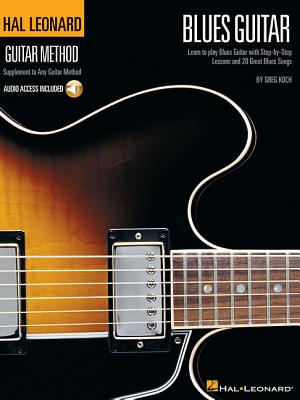The Hal Leonard Blues Guitar Method is your complete guide to learning blues guitar. This book uses real blues songs - no corny arrangments of nursery rhymes here! (well, except "Mary Had a Little Lamb," but this is NOT the version you learned in kindergarten!) - to teach you the basics of rhythm and lead blues guitar in the style of B.B. King, Stevie Ray Vaughan, Buddy Guy, Eric Clapton, Muddy Waters, and many others. Lessons include: 12-bar blues; chords, scales and licks; vibrato and string bending; riffs, turnarounds, and boogie patterns; hammer-ons, pull-offs, and slides; standard notation and tablature; and much more! Songs include: Boom Boom * Born Under a Bad Sign * Double Trouble * Killing Floor * Sweet Home Chicago * You Shook Me * and more. The CD includes over 70 tracks for demo and play-along.
