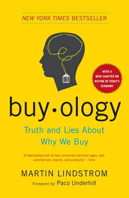 How much do we know about why we buy? Lindstrom presents the astonishing findings from his groundbreaking, three-year, $7 million neuromarketing study, a cutting-edge experiment that peered inside the brains of 2,000 volunteers from all around the world as they encountered various ads, logos, commercials, brands, and products.
邦訳題は『買い物する脳 - 驚くべきニューロマーケティングの世界』(早川書房)。タイトルの"BUYOLOGY"は、著者がCEOを務める企業の名前でもある。2000人という調査対象の研究成果から、宣伝やマーケティングの効果を脳科学の観点から論ずる。果たして以前から言われている宣伝のセオリーは本当に正しいのか？どんな宣伝で人の脳はどのような反応をするのか？モノやサービスを本当に宣伝で売りたいビジネス・パーソンにとっての、画期的ビジネス書。