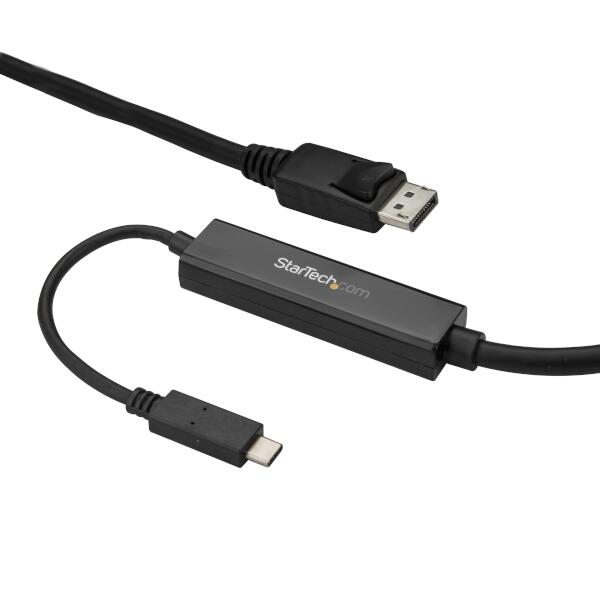 USB Type-C - DisplayPort 変換ディスプレイアダプタケーブル 3m 4K／60Hz ブラック